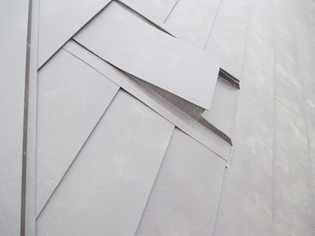 明石市でカバー工事を終えた屋根面換周囲